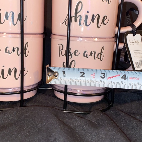 Stacking mug set,NWT, Rise & shine 4 piece set, glass/ceramic - Picture 12 of 14
